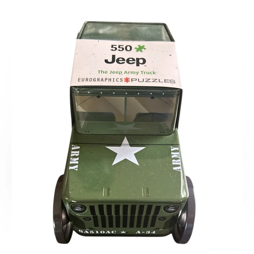 Eurographics Puzzles Jeep the jeep army truck 550 Piece Jigsaw puzzle New sealed - Picture 3 of 4